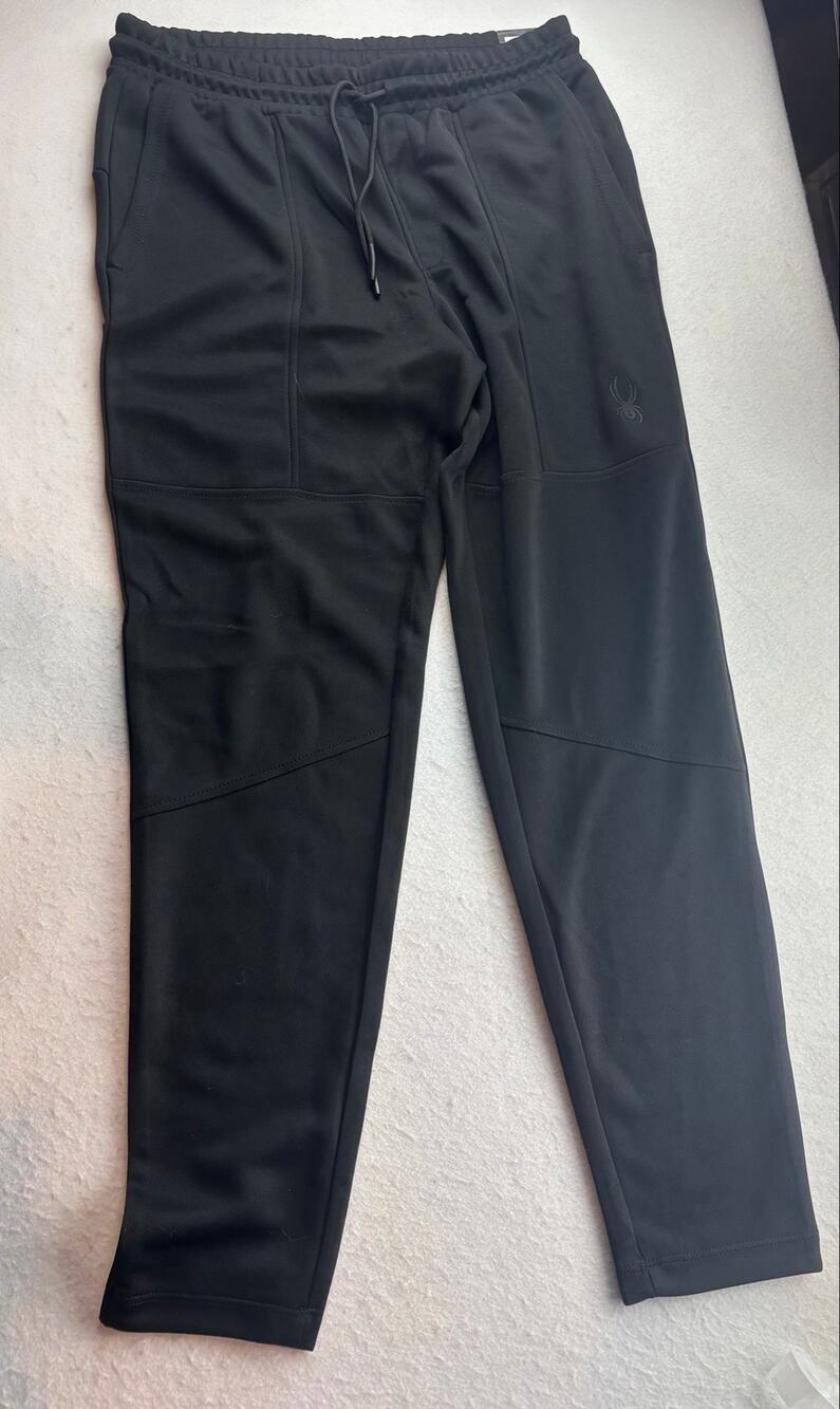 Spyder Men's Track Pant Black Size Medium NWT